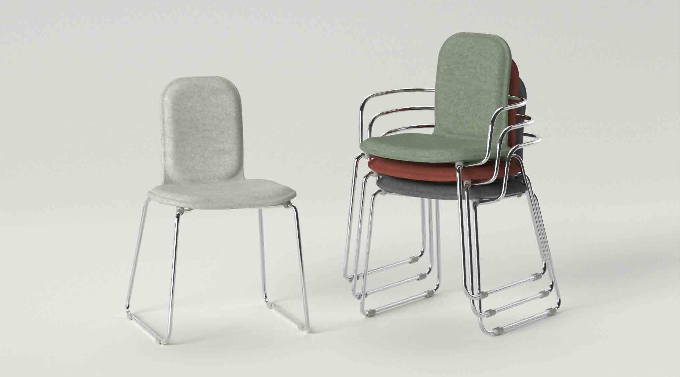 Sled Base Office Chair