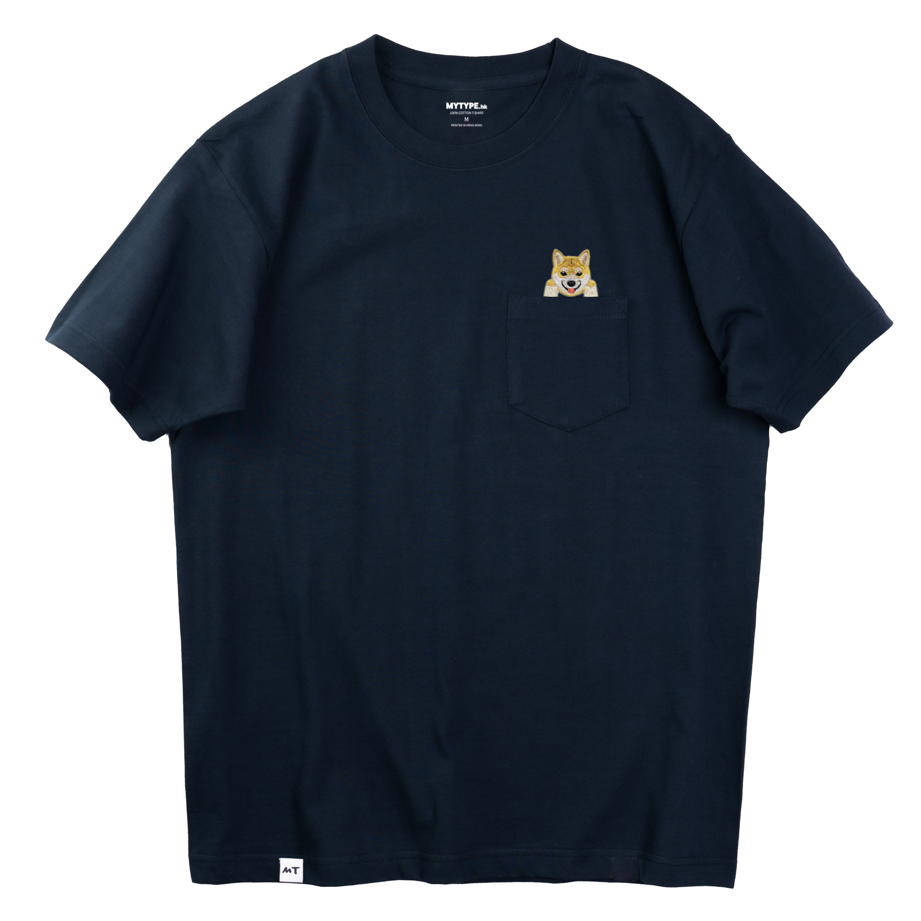 MYTYPE.hk／(PP010) 「柴犬」小狗系列口袋T恤/ 3色