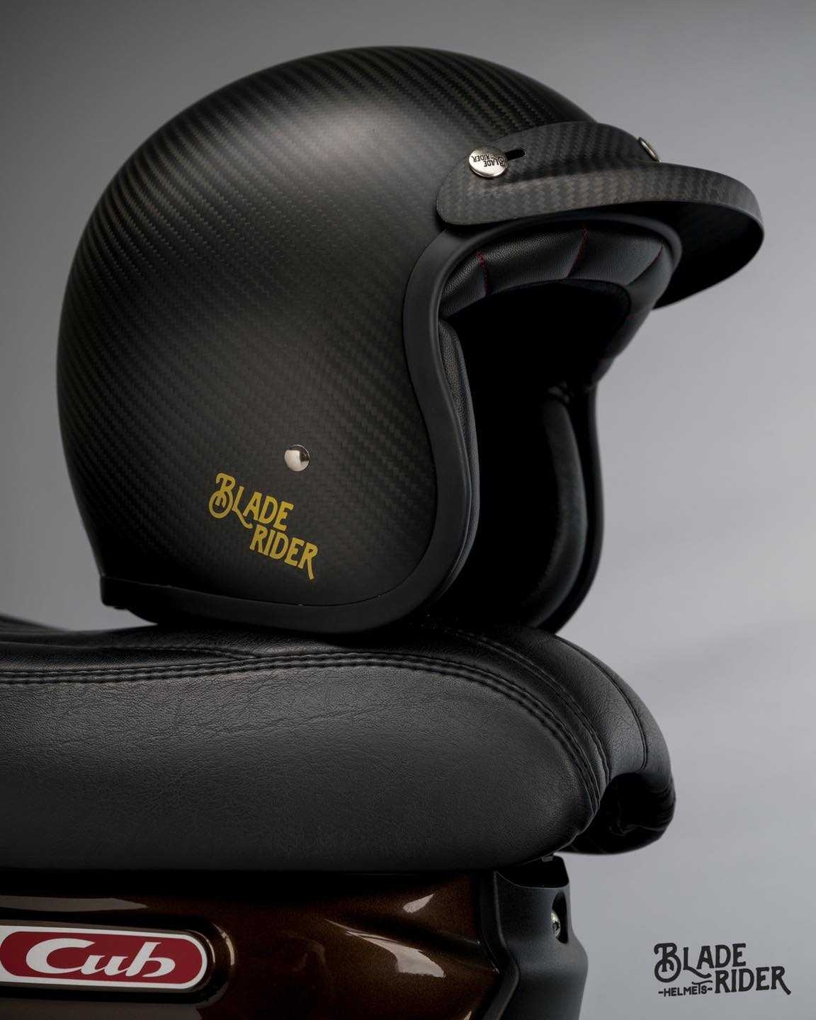 BLADE RIDER VIKINGS 二代 CARBON 消光碳纖維 復古帽 3/4罩