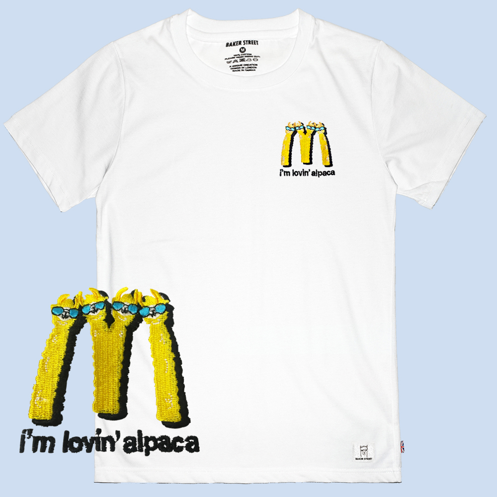 Embroidery-I'm Lovin' Alpaca  刺繡 短T
