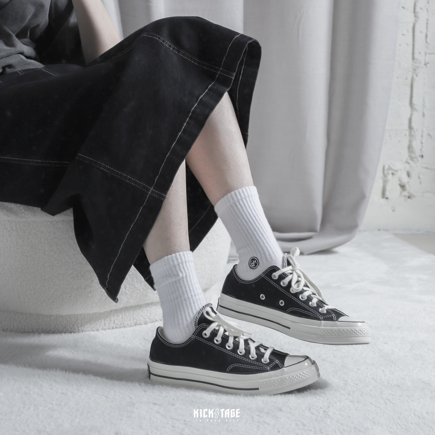 <特價，不退換> CONVERSE 1970 ALL STAR 70 黑色 低筒 帆布鞋 奶油頭 黑標 三星標【162058C】