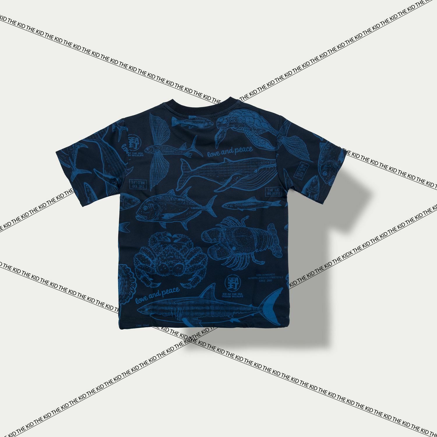 KID ® 海洋滿版系列 童裝短T 藍