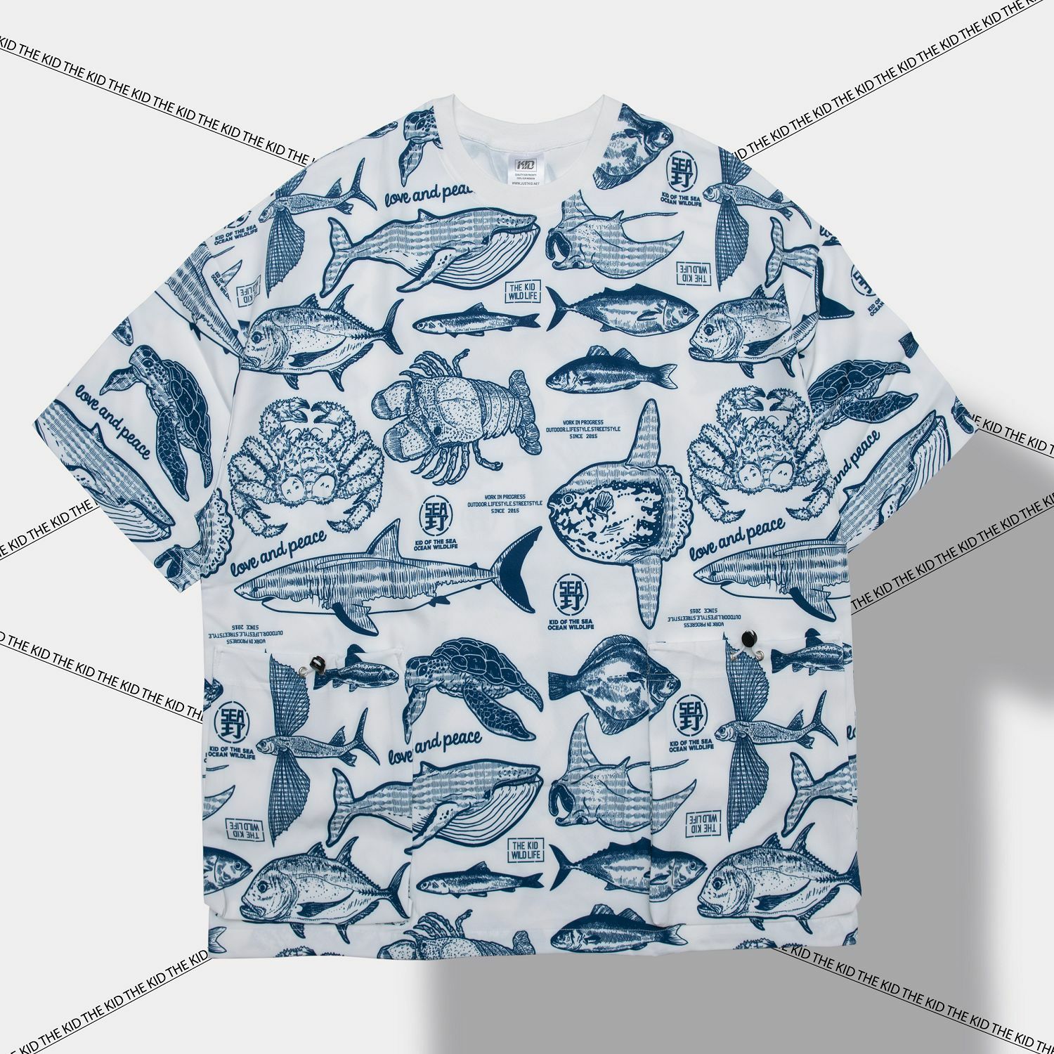 KID ® 海洋滿版系列 短T 白