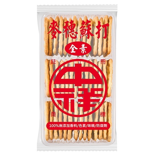 【中祥】麥穗蘇打餅135g