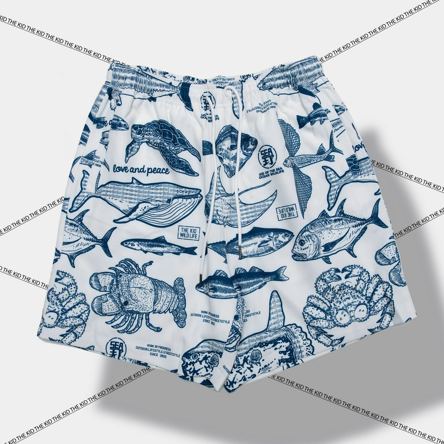 KID ® 海洋滿版系列 短褲白