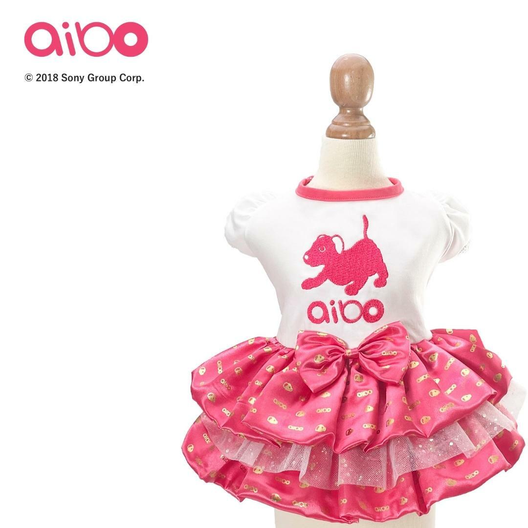 aibo Real Dog Embroidery Dress (excluded Handband)
