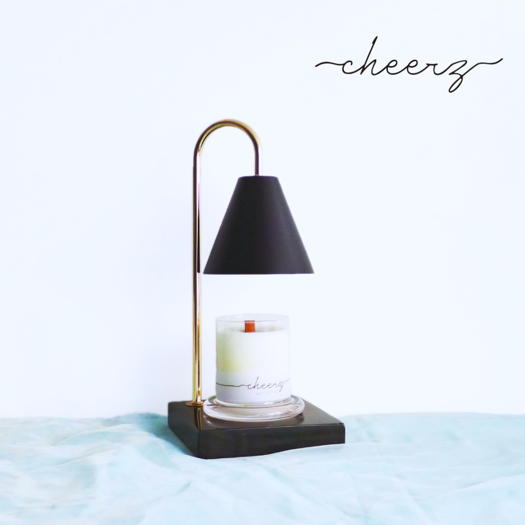 Marble Scented Candle Warmer (Black)