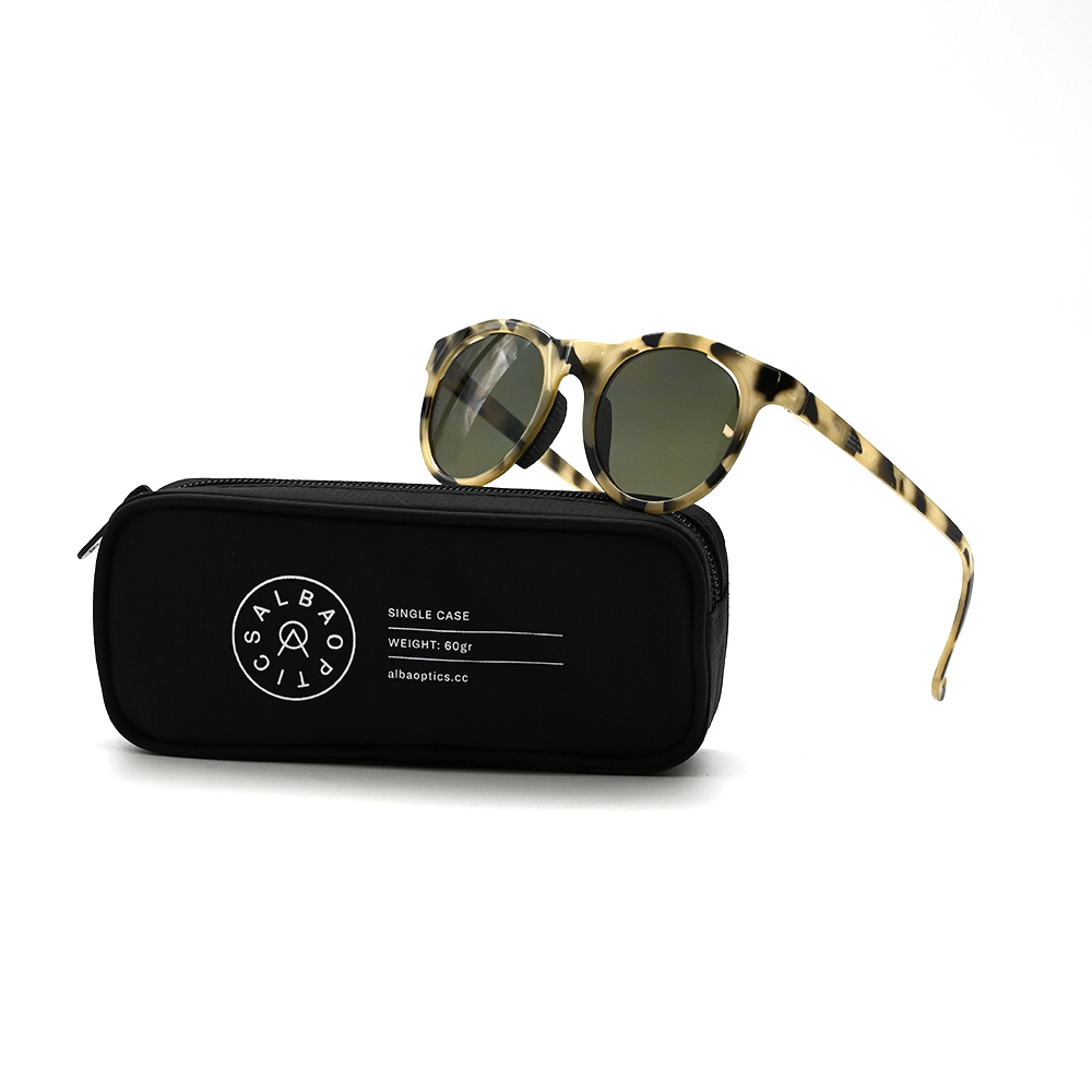 ALBA OPTICS ANVMA LEI SUNGLASS - SEQUOIA WHITE VZUM LEA