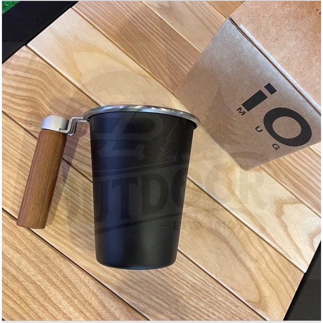 io杯 truvii 趣味 露營杯 杯子 304不鏽鋼 木柄 可堆疊杯 野營 戶外 居家 風格