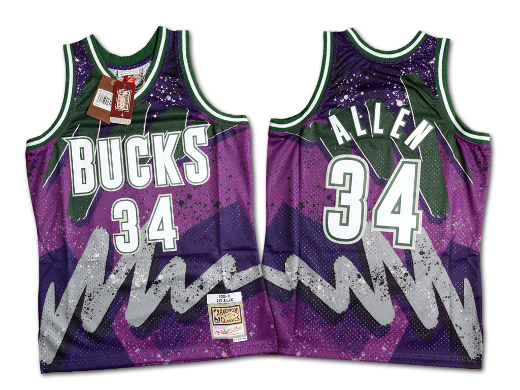 Mitchell & Ness 密爾瓦基公鹿隊 Ray Allen Hyper Swingman 球衣