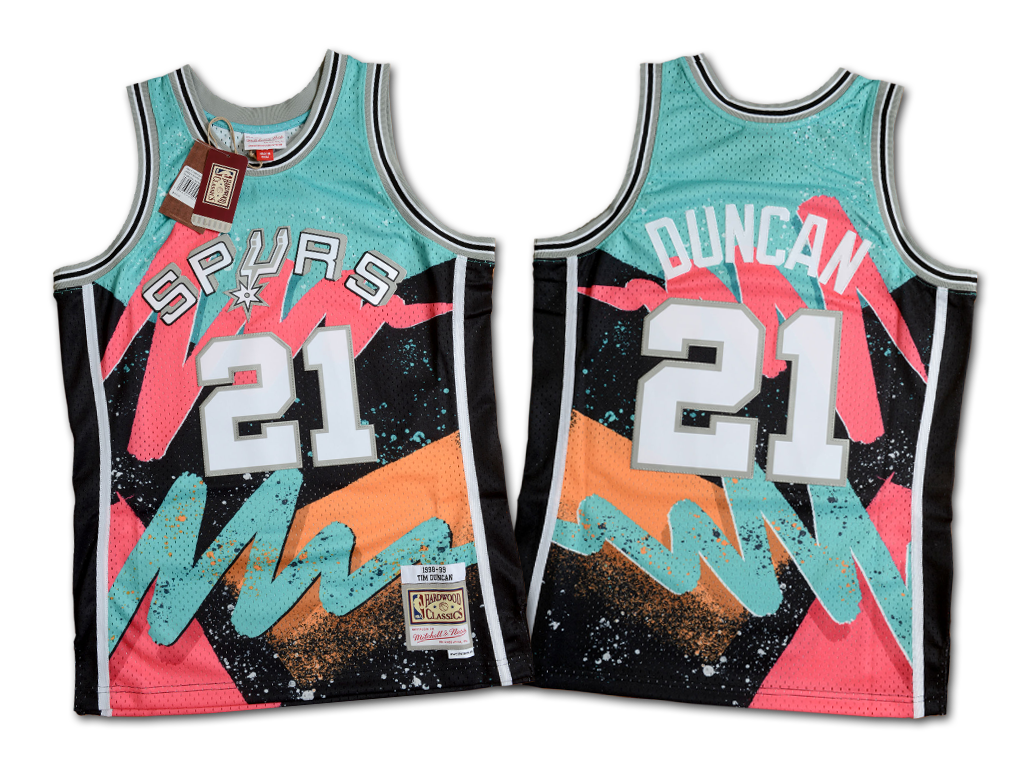Mitchell & Ness 聖安東尼奧馬刺隊 Tim Duncan Hyper Swingman 球衣