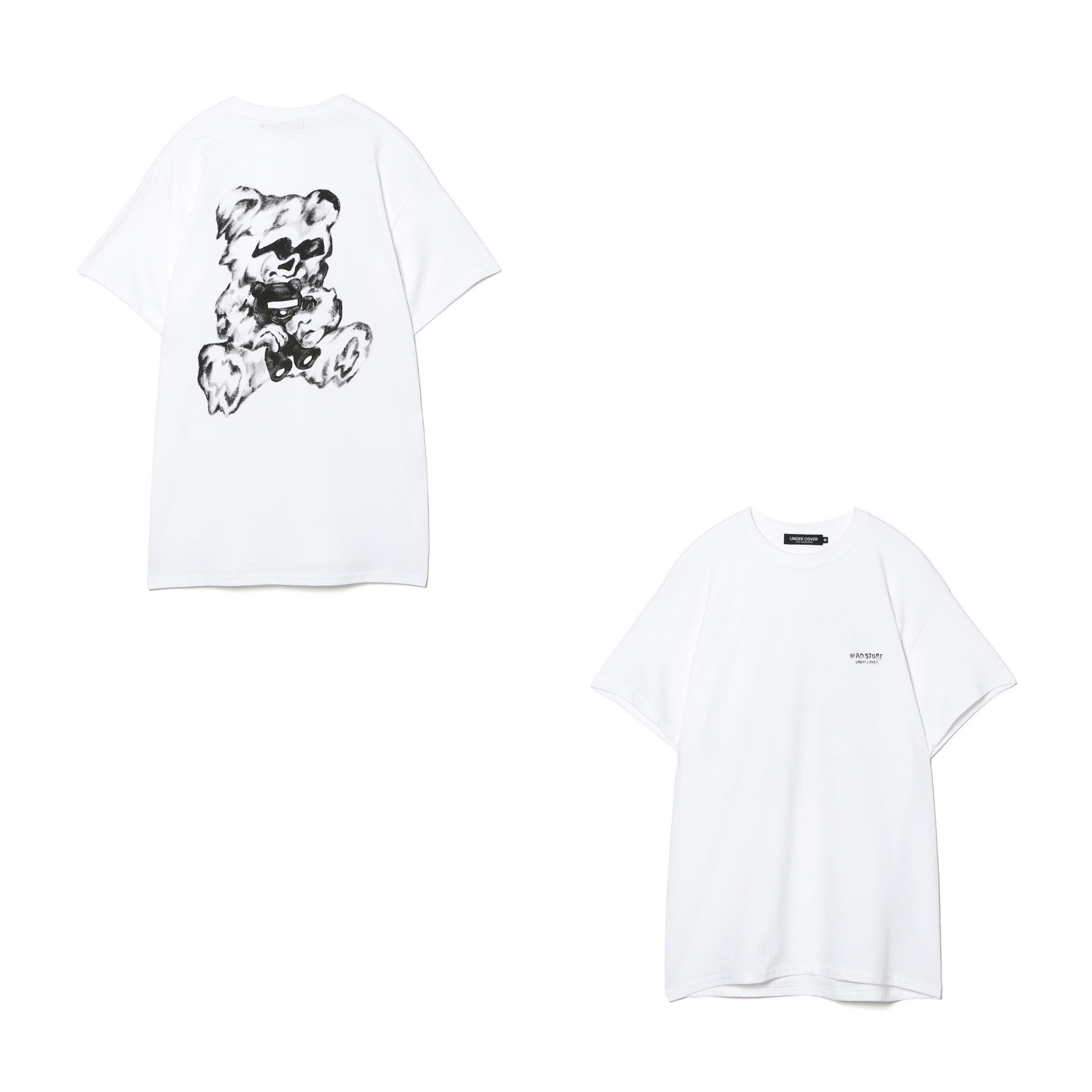 UNDERCOVER MADSTORE x UC EAST Bear Back Print Tee MU1B9803 融化小熊 短T