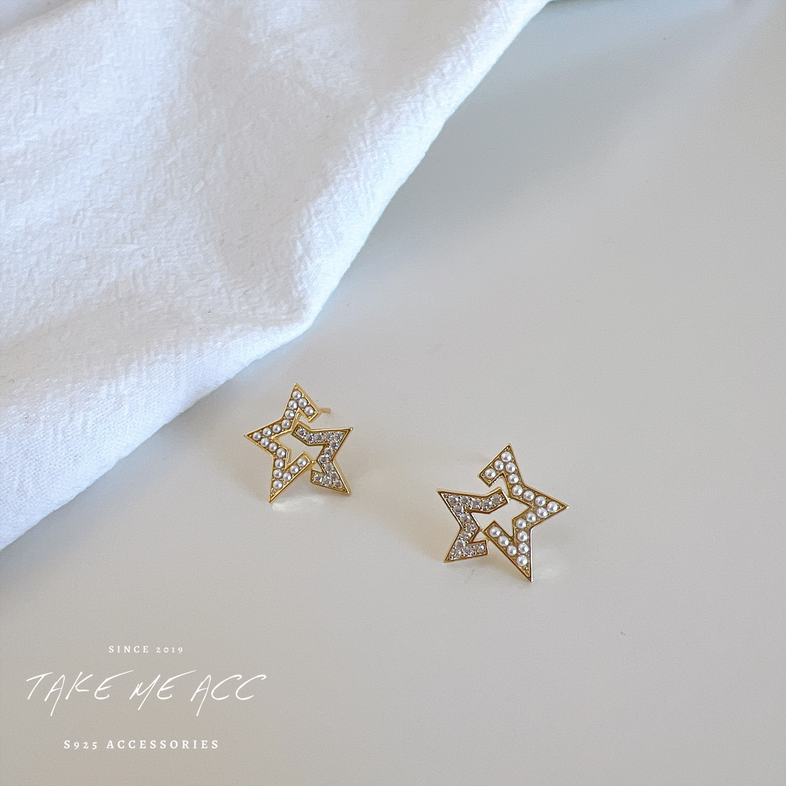 星軌｜純銀針耳環