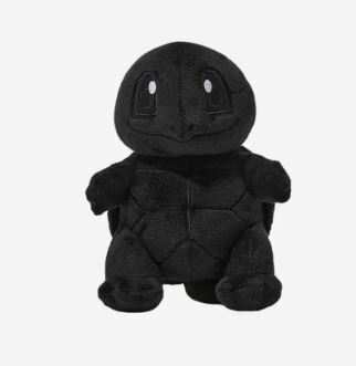 Thunderbolt Project 藤原浩 x 寶可夢 全黑絨毛玩偶 傑尼龜 PFI12080