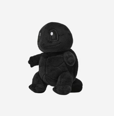 Thunderbolt Project 藤原浩 x 寶可夢 全黑絨毛玩偶 傑尼龜 PFI12080