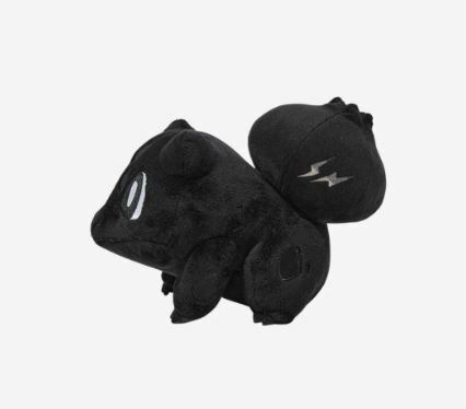 Thunderbolt Project 藤原浩 x 寶可夢 全黑絨毛玩偶 妙花種子 PFI12070