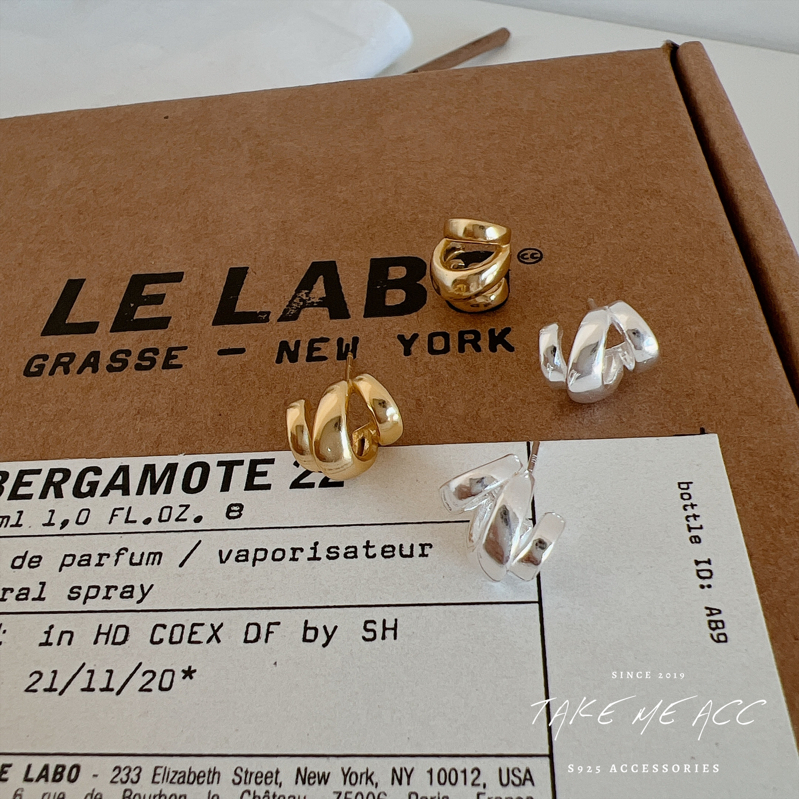 散漫日常｜全純銀耳環