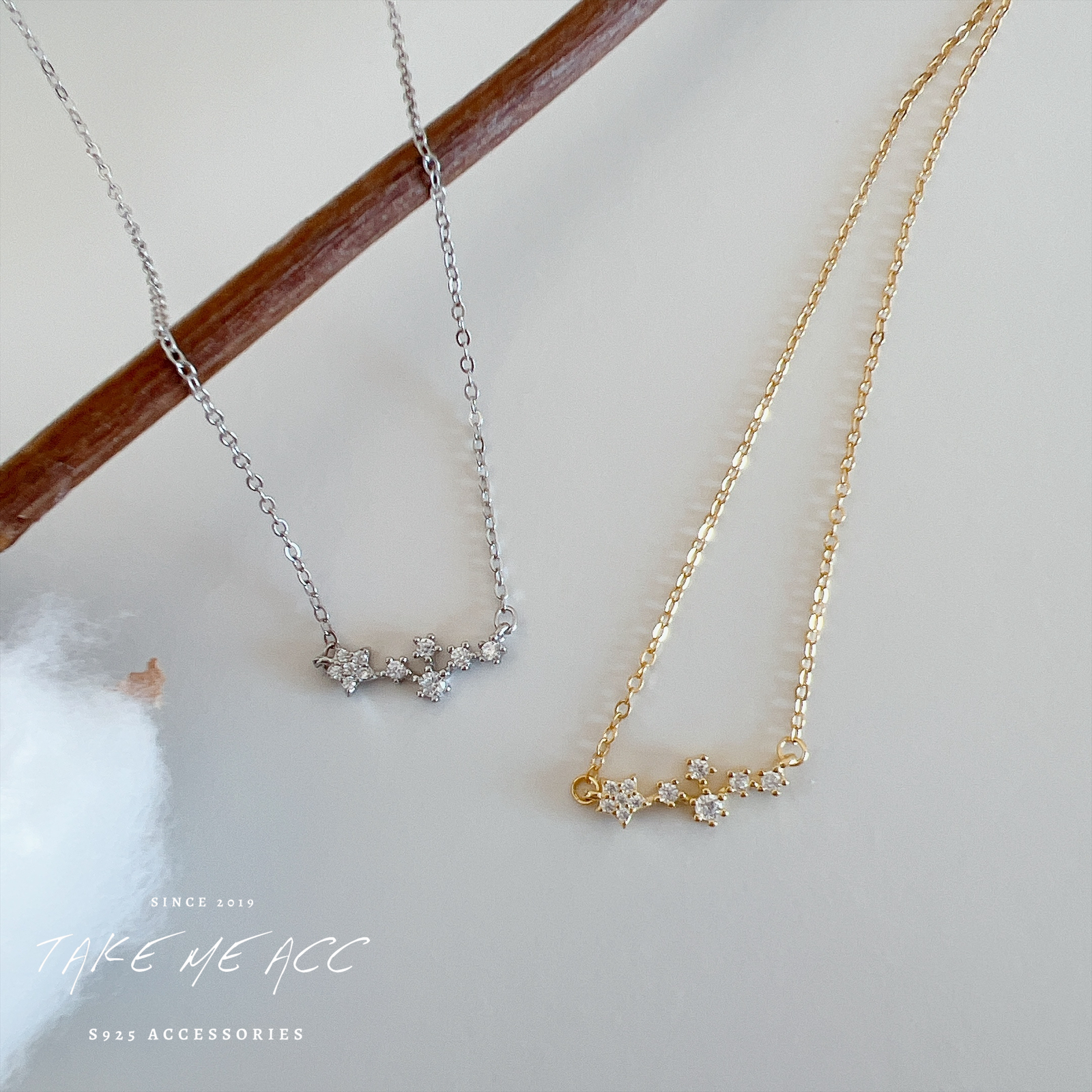 爲妳串流星｜純銀項鍊