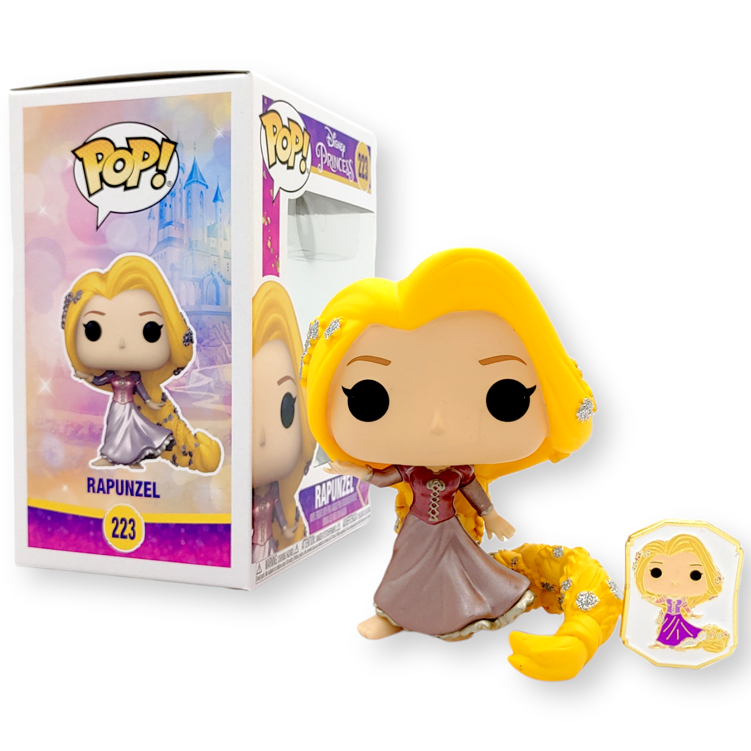 FUNKO POP終極公主<魔髮奇緣>樂佩公主(金鑽版連襟章) -No.223