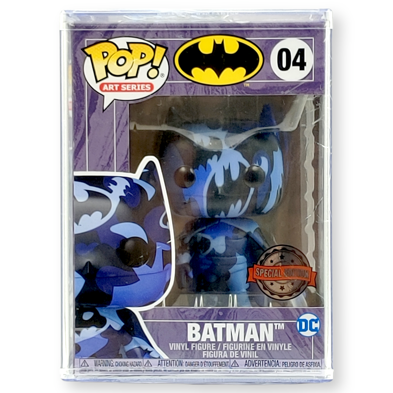 FUNKO POP<蝙蝠俠>蝙蝠俠(藍黑藝術版)-No.04
