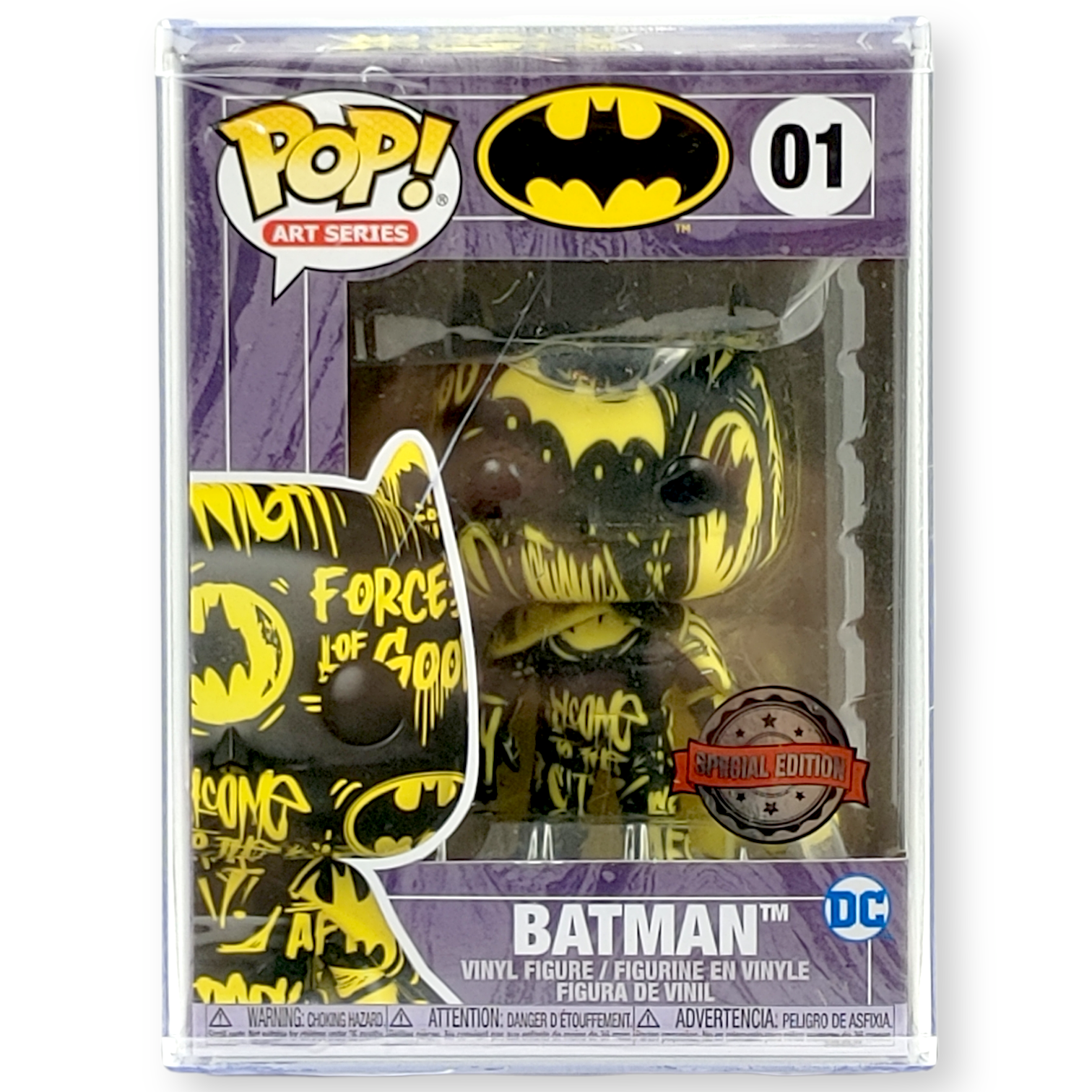 FUNKO POP<蝙蝠俠>蝙蝠俠(黃黑藝術版)-No.01