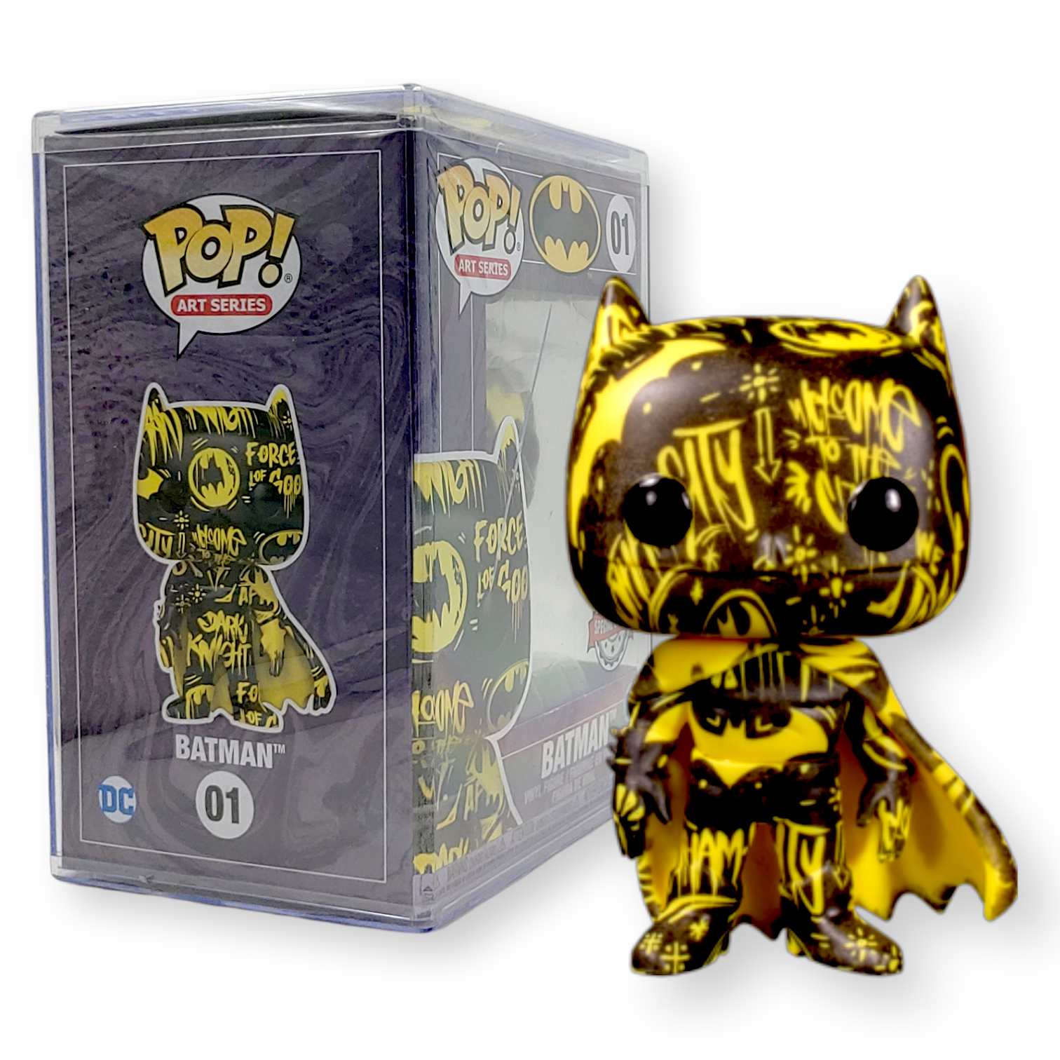 FUNKO POP<蝙蝠俠>蝙蝠俠(黃黑藝術版)-No.01