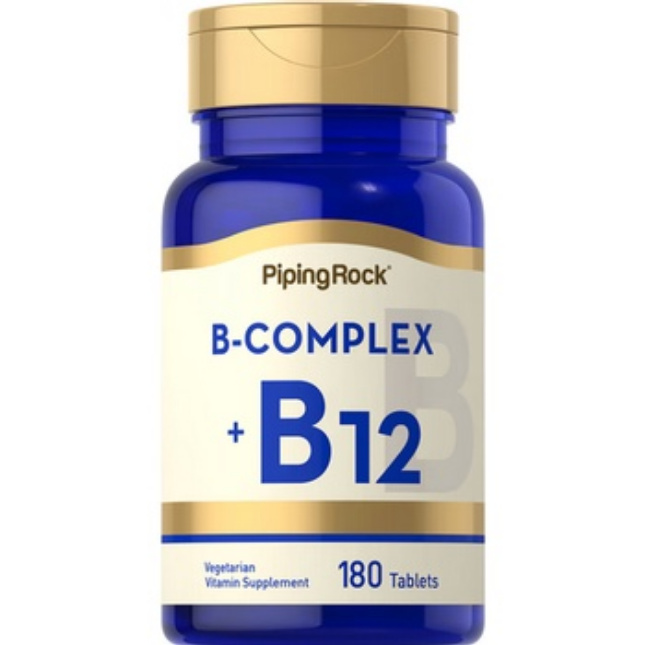 【Piping Rock】現貨 B-Complex + B-12 維他命B群 + B12 180顆
