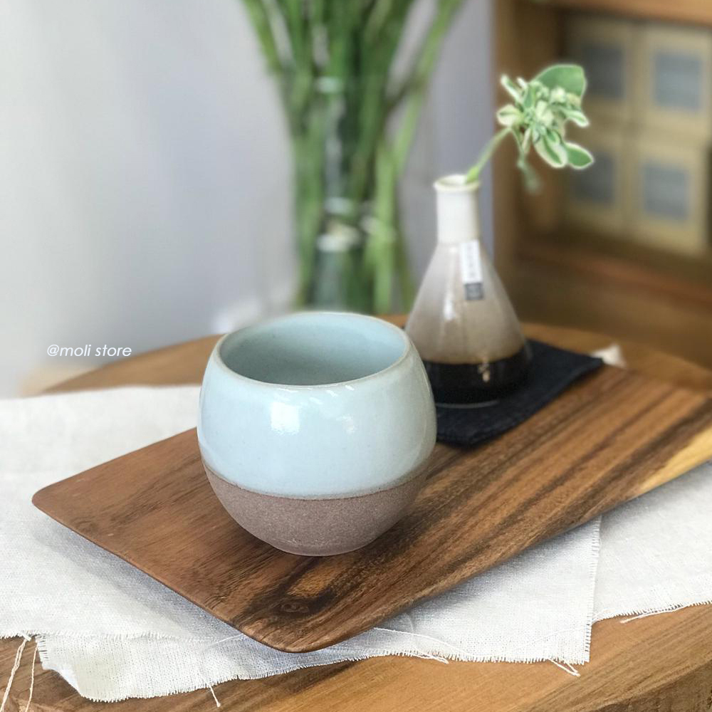 Bunzan-gama Porcelain Round Tea Cup White｜SALIU