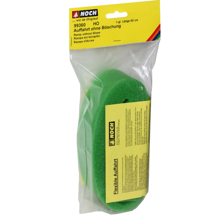 Noch 99360 HO規 無路堤坡道.灰黑色