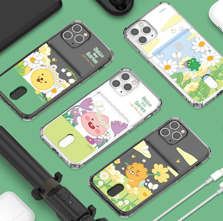 Kakao Friends - Clear Card Soft Case - 透明防撞卡槽手機保護軟殼 S2 14 S23