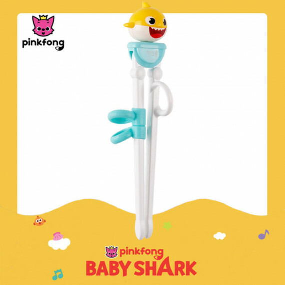 韓國製 Babyshark x Pinkfong 碰碰狐學習筷子(鯊魚寶寶)