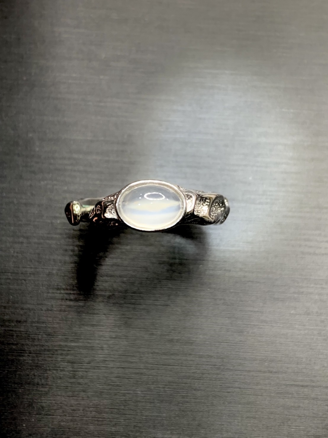 月球丨月光石銀戒丨六月誕生石