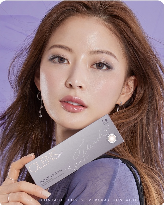 OLENS French gold 日拋隱形眼鏡十片裝 （Gray)
