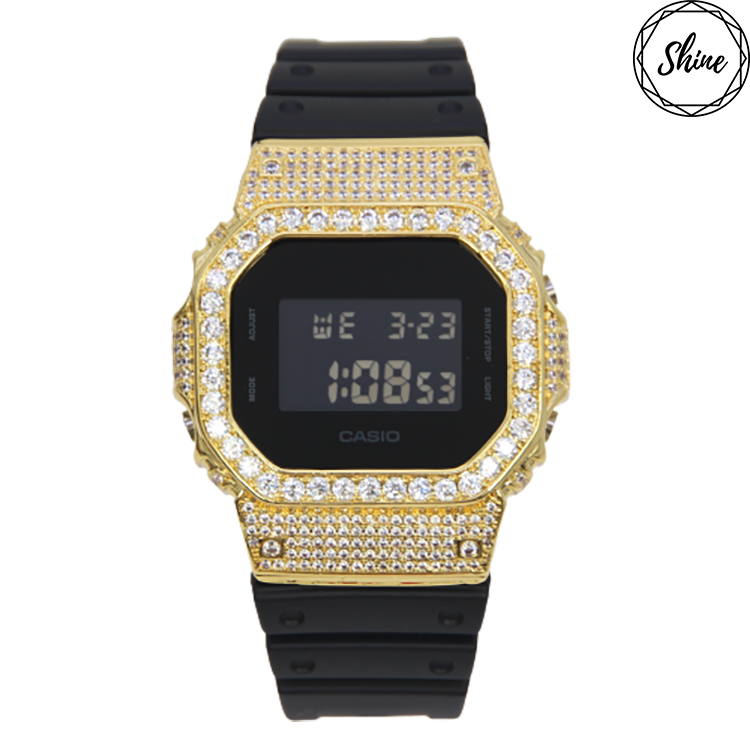 金色 改裝手錶 DW-5600BB-1 - 經典