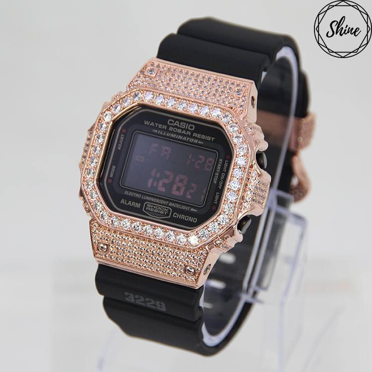 玫瑰金色 改裝手錶 DW-5600MS-1 - 經典