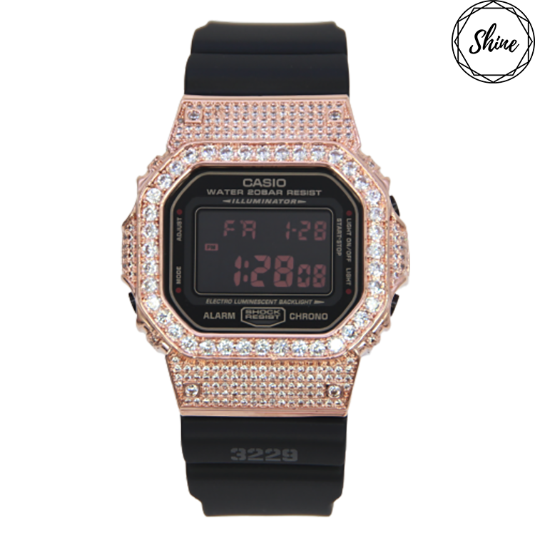 玫瑰金色 改裝手錶 DW-5600MS-1 - 經典