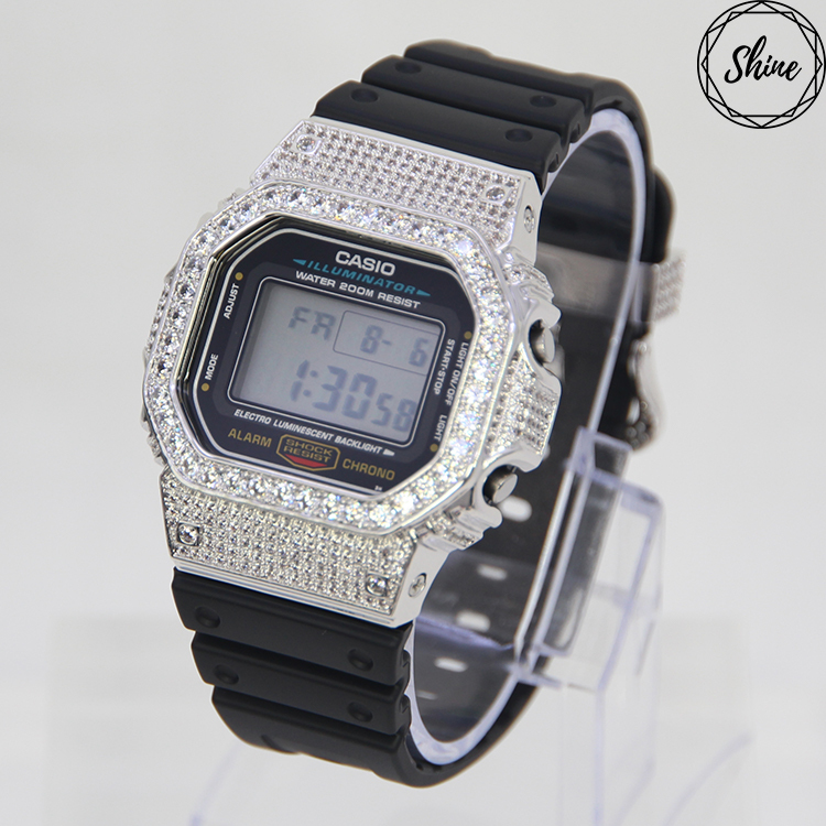 銀色 改裝手錶 DW-5600E-1 - 經典