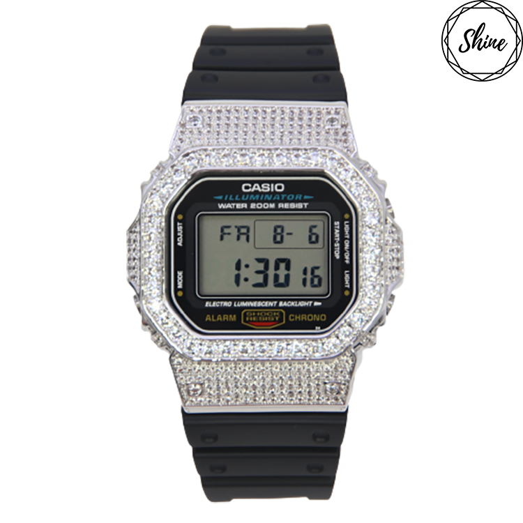 銀色 改裝手錶 DW-5600E-1 - 經典