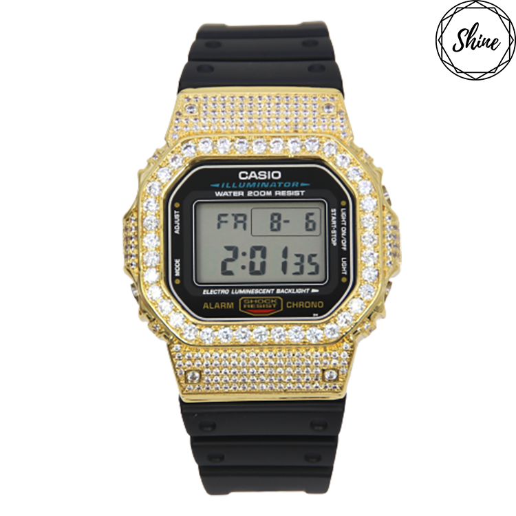 金色 改裝手錶 DW-5600E-1 - 經典