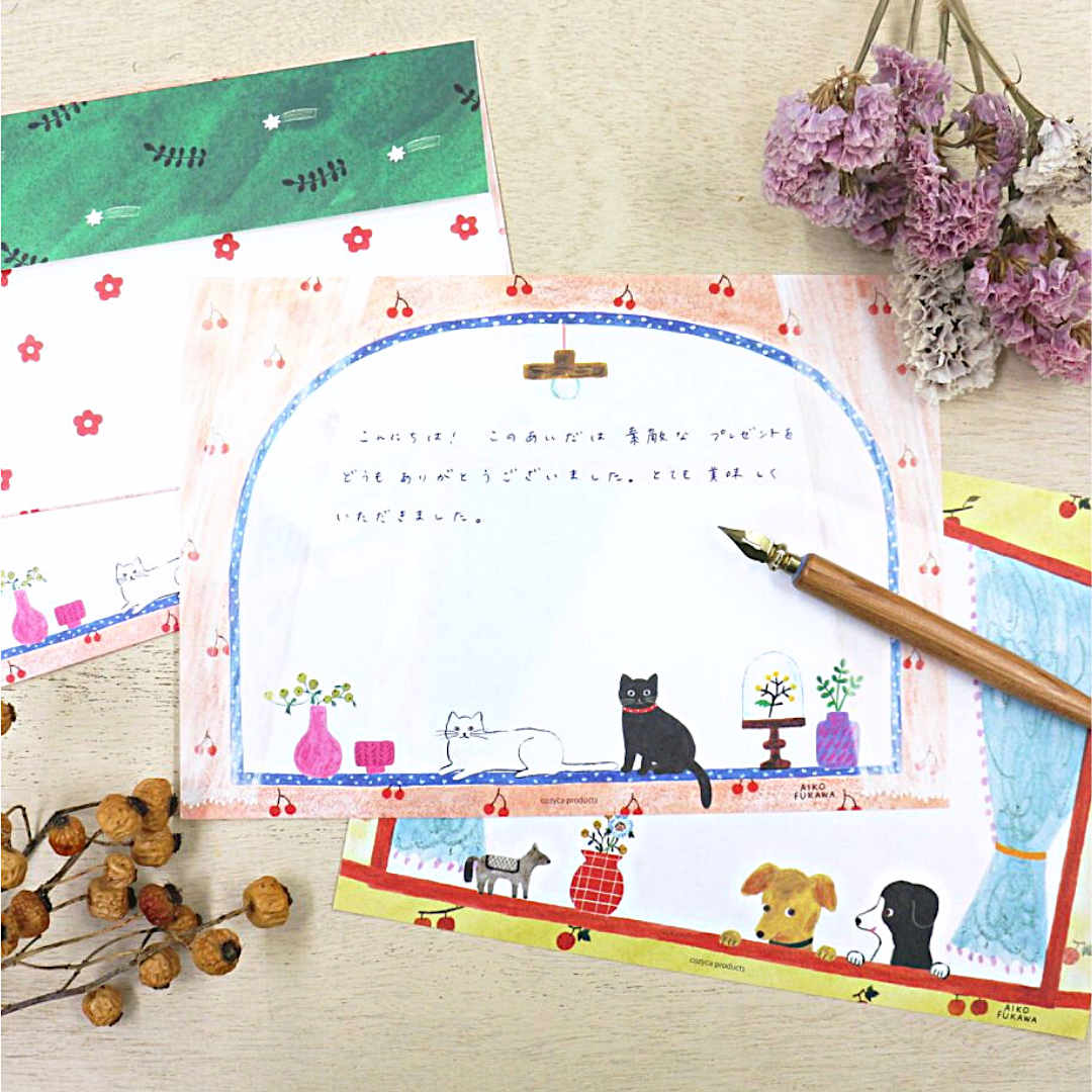 Hyogensha Mino Washi Letter Pad－ Aiko Fukawa Series (Japanese Stationery Brand)