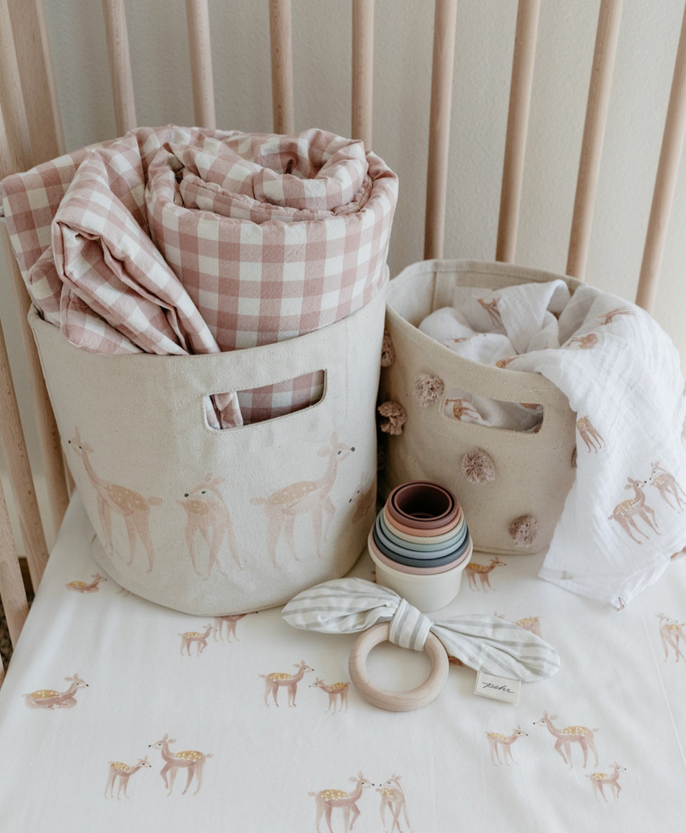 PEHR - 有機棉嬰幼兒床包（Follow Me Deer）