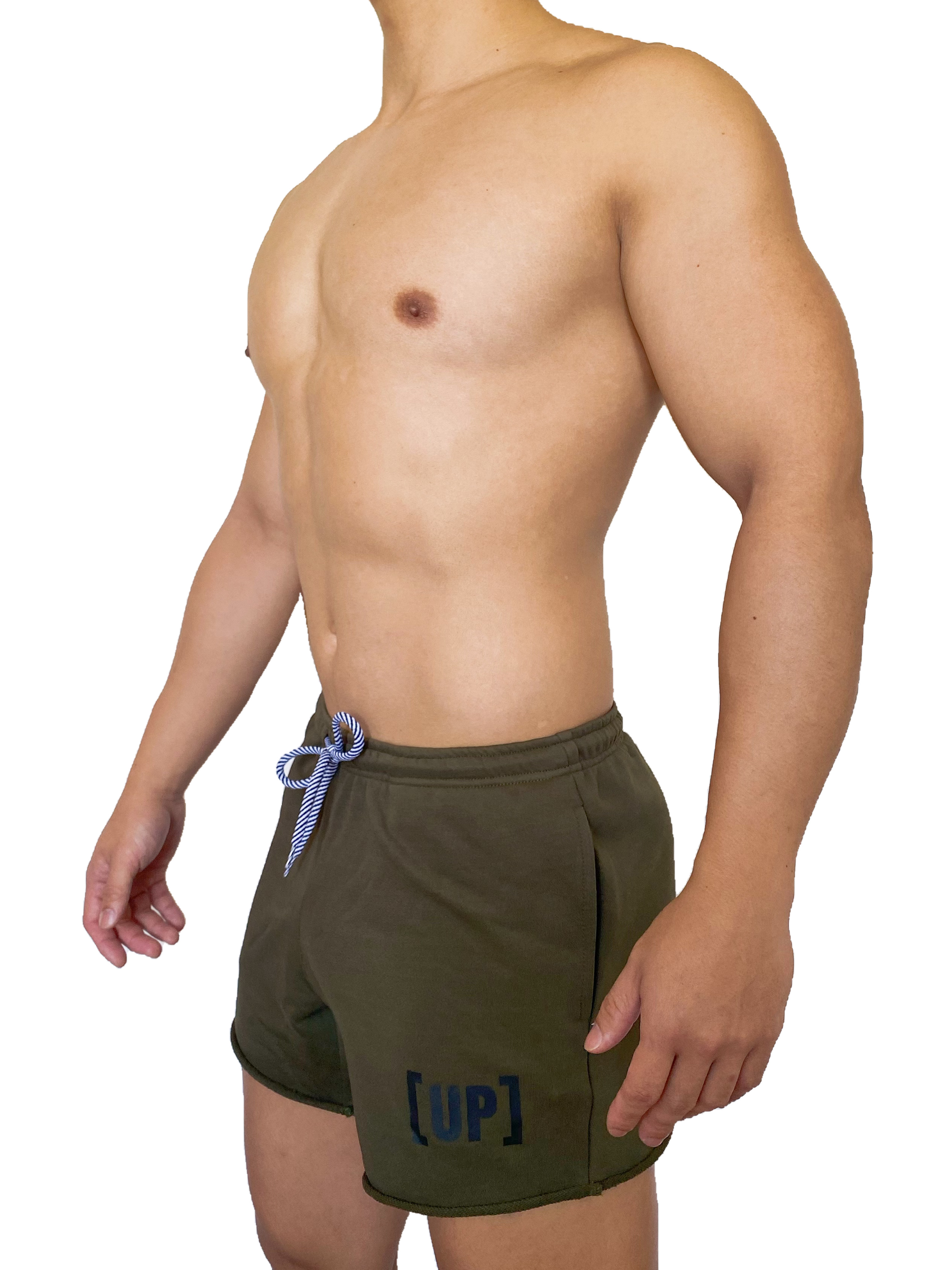 Cotton UP 全棉短褲 軍墨綠