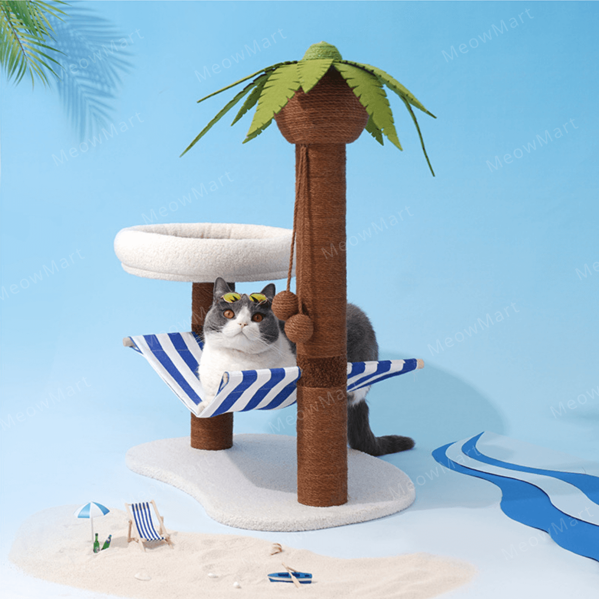 zeze夏日椰島貓爬架