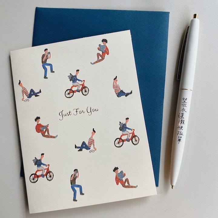 單車 燙金萬用賀卡 日本Greeting Life