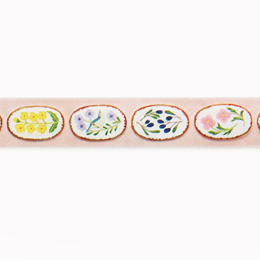 Hyogensha 20mm Clear Masking Tape－Midori Asano Series (Japanese Stationery Brand)