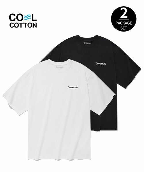 COVERNAT 經典LOGO 短袖 兩件裝 黑白