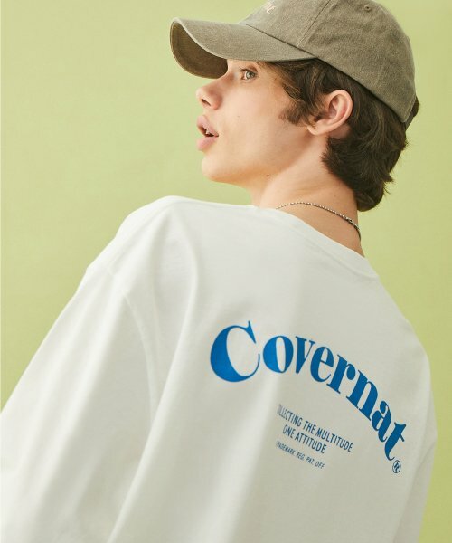 COVERNAT 藍LOGO 短袖 白色