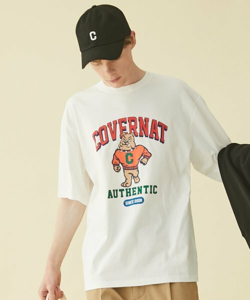 COVERNAT  鬥牛犬拱門LOGO T恤 短袖 白色