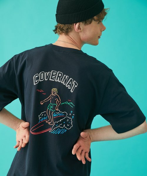 COVERNAT line surferman T恤 短袖 海軍藍