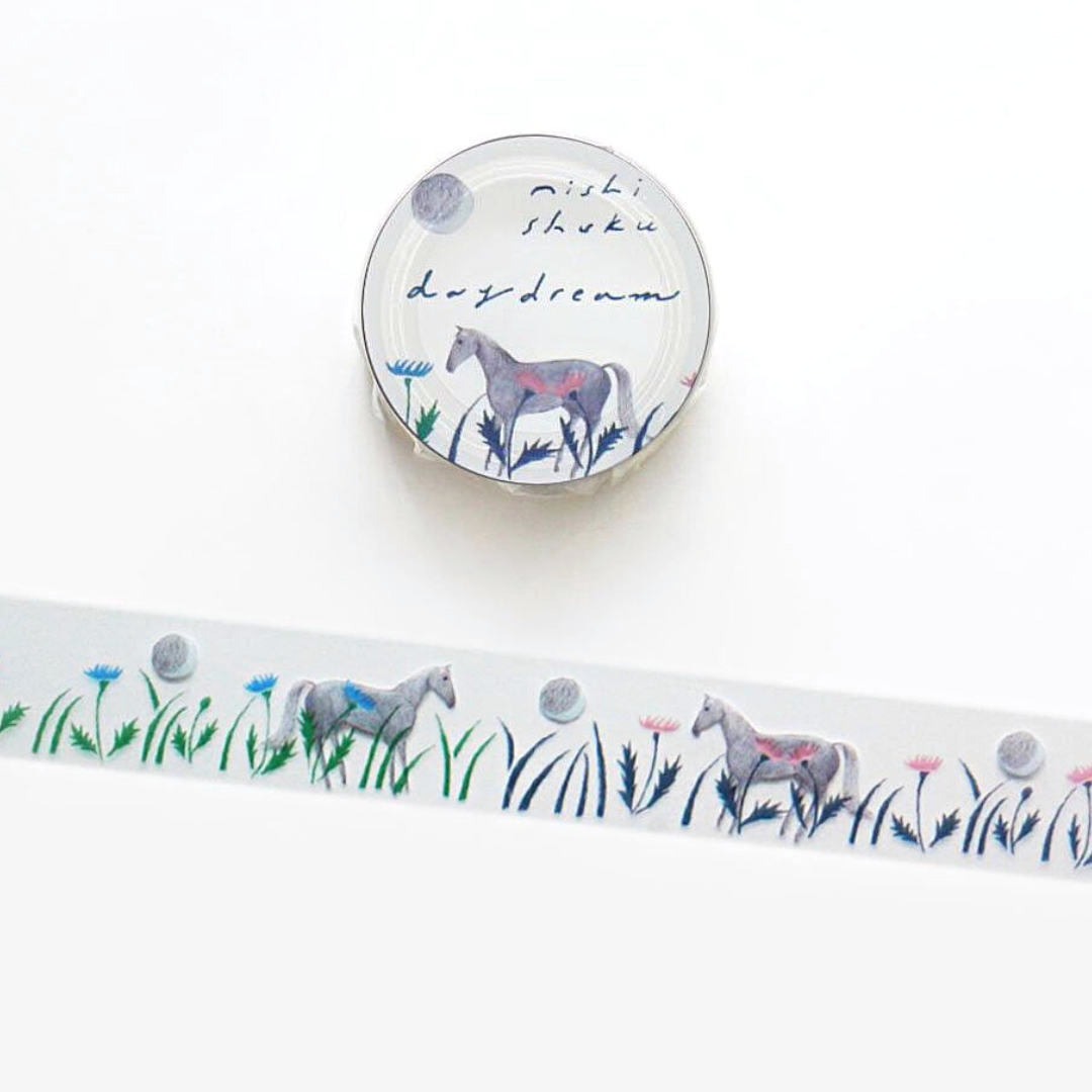 Hyogensha 20mm Clear Masking Tape－Nishi Shuku Series (Japanese Stationery Brand)